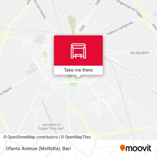 Ofanto Avenue (Molfetta) map
