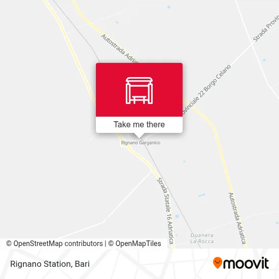 Rignano Station map
