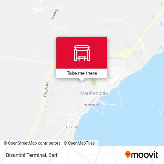 Bizantini Terminal map