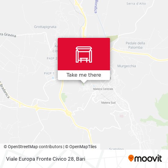 Viale Europa Fronte Civico 28 map
