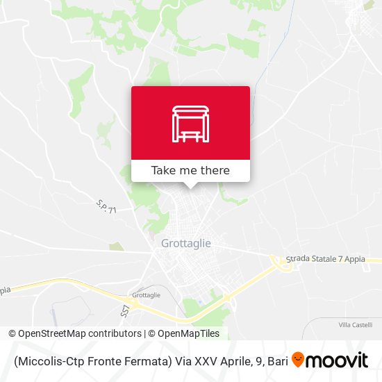 (Miccolis-Ctp Fronte Fermata) Via XXV Aprile, 9 map