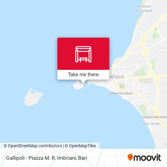 Gallipoli - Piazza M. R. Imbriani map