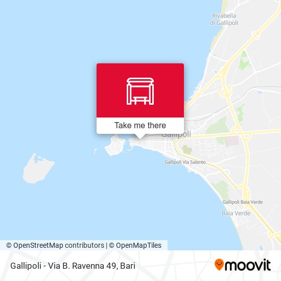 Gallipoli - Via B. Ravenna 49 map