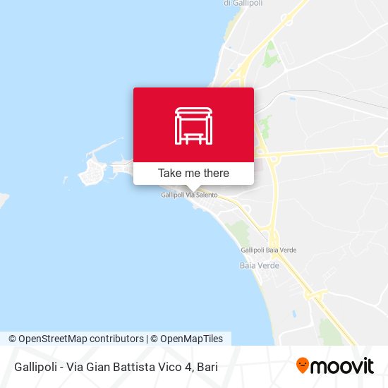 Gallipoli - Via Gian Battista Vico 4 map