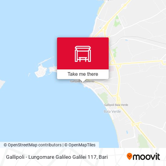 Gallipoli - Lungomare Galileo Galilei 117 map