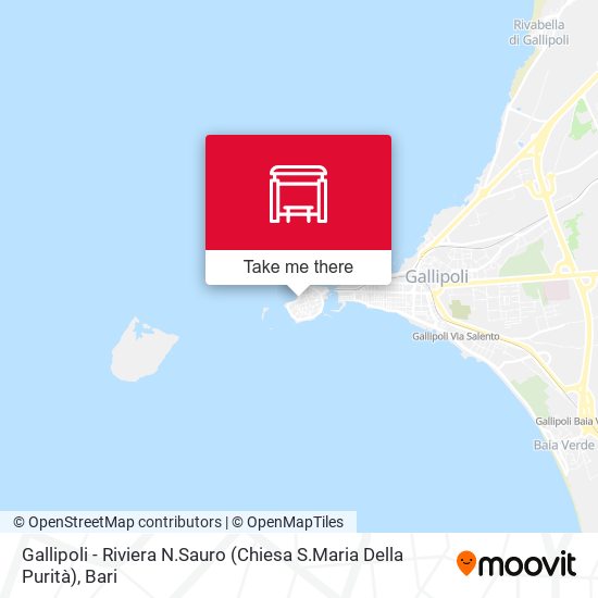 Gallipoli -  Riviera N.Sauro (Chiesa S.Maria Della Purità) map