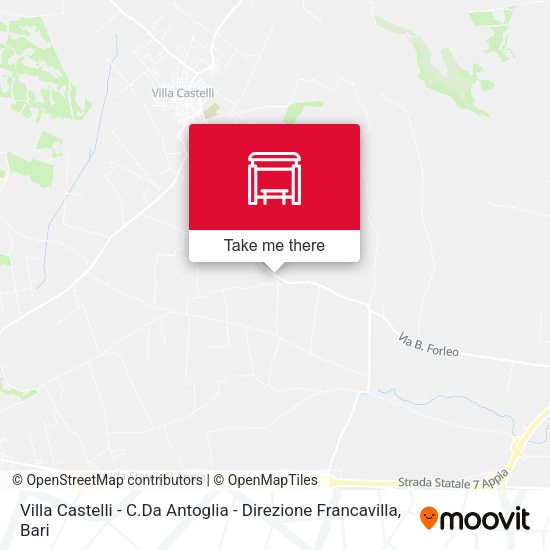 Villa Castelli - C.Da Antoglia - Direzione Francavilla map
