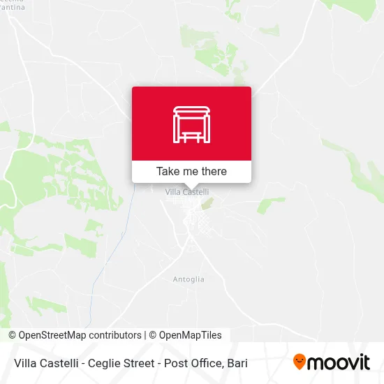 Villa Castelli - Ceglie Street - Post Office map
