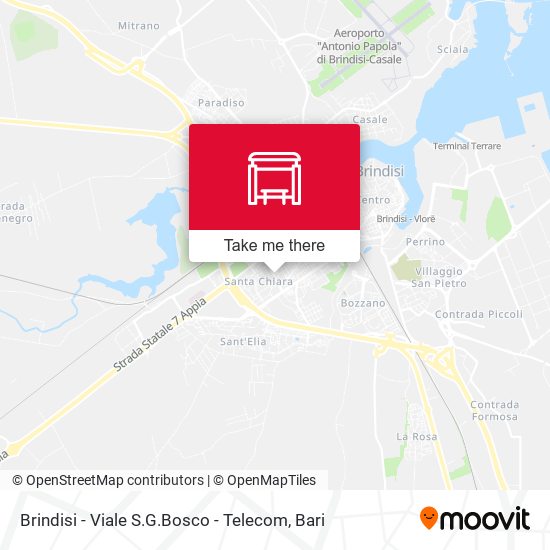 Brindisi - Viale S.G.Bosco - Telecom map