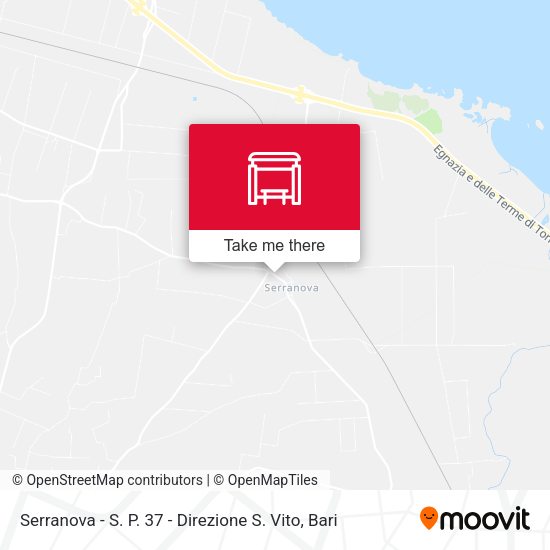 Serranova - S. P. 37 - Direzione S. Vito map