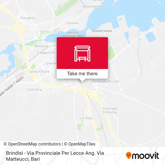 Brindisi - Via Provinciale Per Lecce Ang. Via Matteucci map