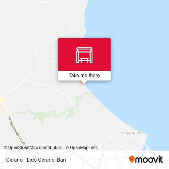 Cerano - Lido Cerano map