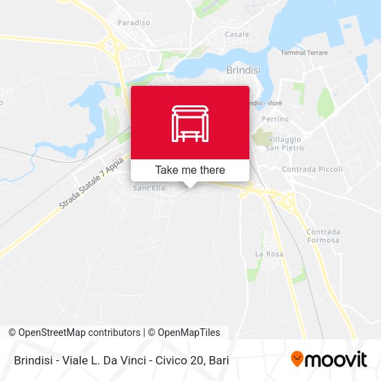 Brindisi - Viale L. Da Vinci - Civico 20 map