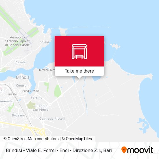 Brindisi - Viale E. Fermi - Enel - Direzione Z.I. map