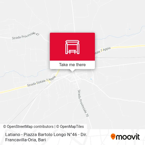 Latiano - Piazza Bartolo Longo N°46 - Dir. Francavilla-Oria map