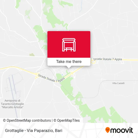 Grottaglie - Via Paparazio map