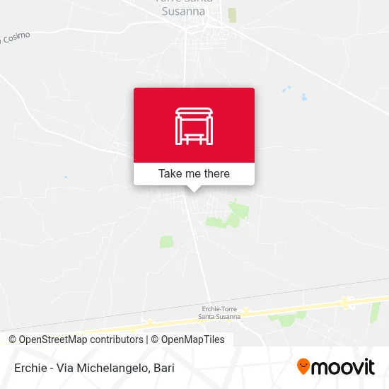 Erchie - Via Michelangelo map