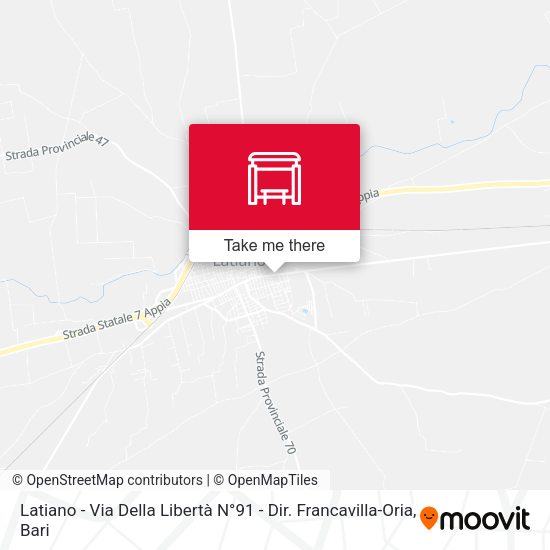 Latiano - Via Della Libertà N°91 - Dir. Francavilla-Oria map
