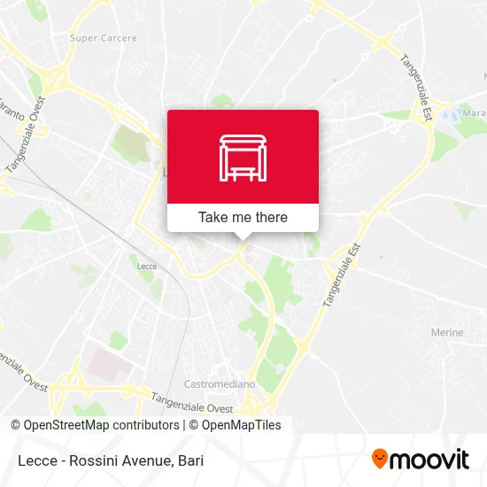 Lecce - Rossini Avenue map