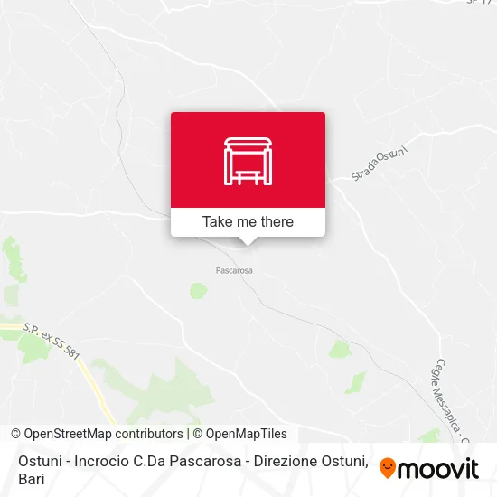 Ostuni - Incrocio C.Da Pascarosa - Direzione Ostuni map