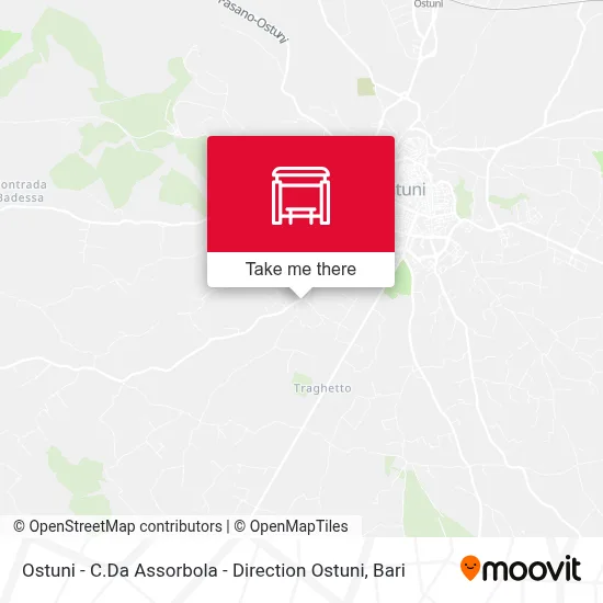 Ostuni - C.Da Assorbola - Direction Ostuni map