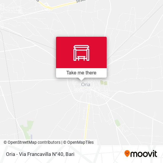Oria - Via Francavilla  N°40 map
