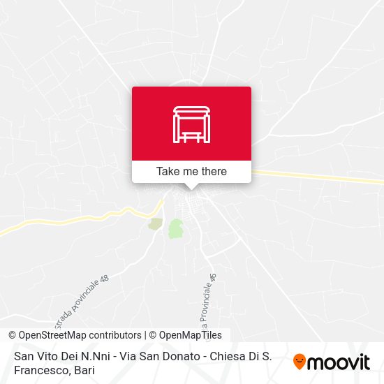 San Vito Dei N.Nni - Via San Donato - Chiesa Di S. Francesco map