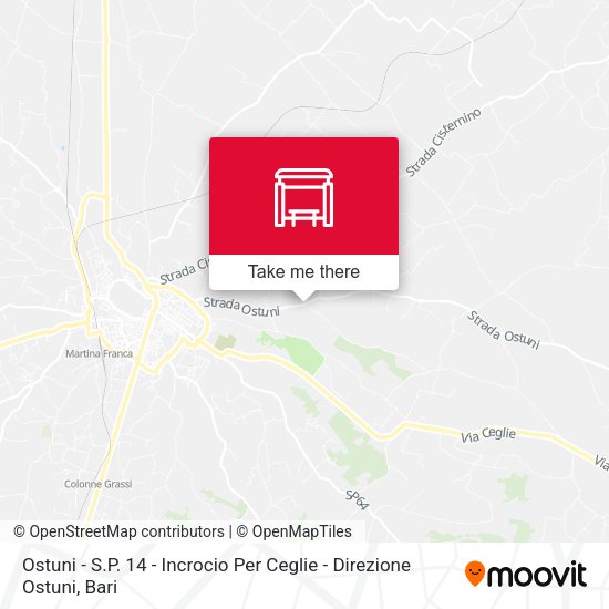 Ostuni - S.P. 14 - Incrocio Per Ceglie - Direzione Ostuni map