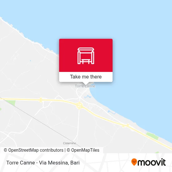 Torre Canne - Via Messina map