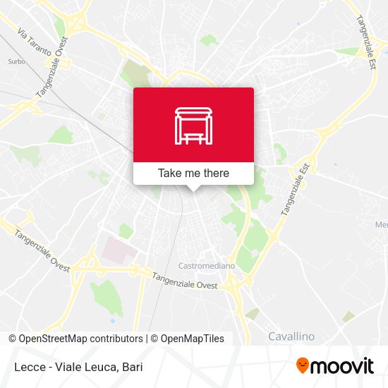 Lecce - Viale Leuca map