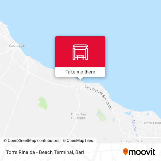 Torre Rinalda - Beach Terminal map