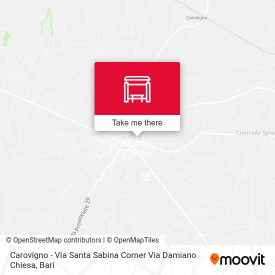 Carovigno - Via Santa Sabina Corner Via Damiano Chiesa map