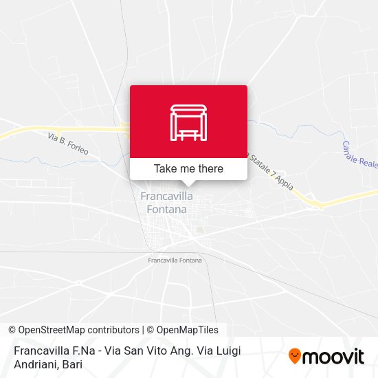Francavilla F.Na - Via San Vito Ang. Via Luigi Andriani map