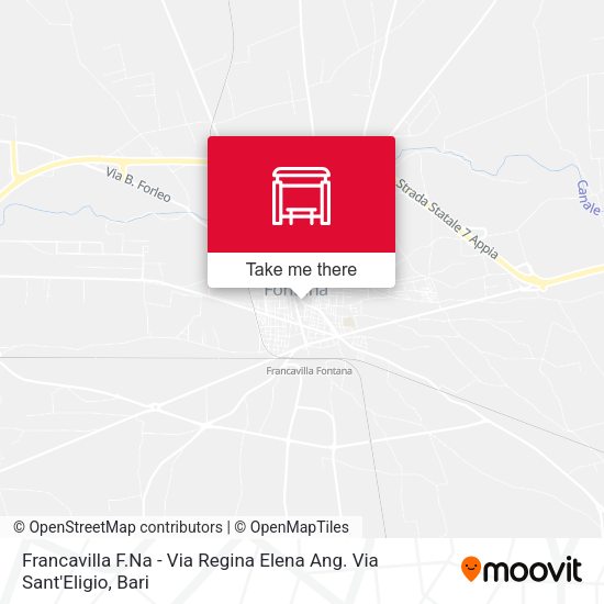 Francavilla F.Na - Via Regina Elena Ang. Via Sant'Eligio map