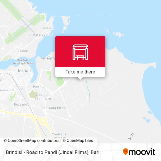 Brindisi - Road to Pandi (Jindal Films) map