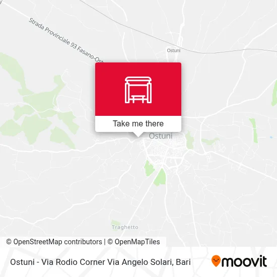 Ostuni - Via Rodio Corner Via Angelo Solari map
