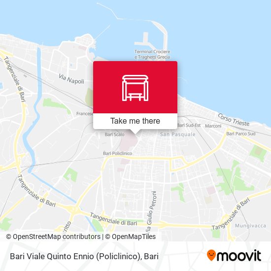 Bari Viale Quinto Ennio (Policlinico) map