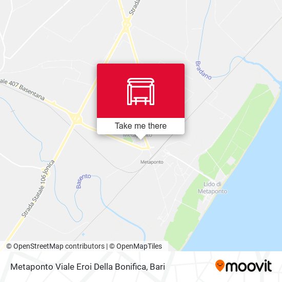 Metaponto Viale Eroi Della Bonifica map