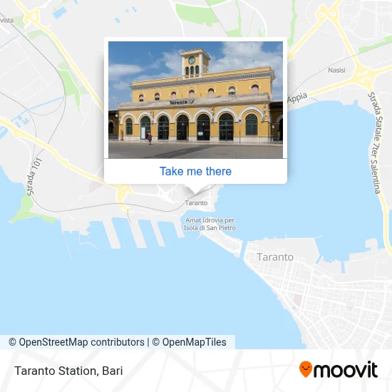 Taranto Station map