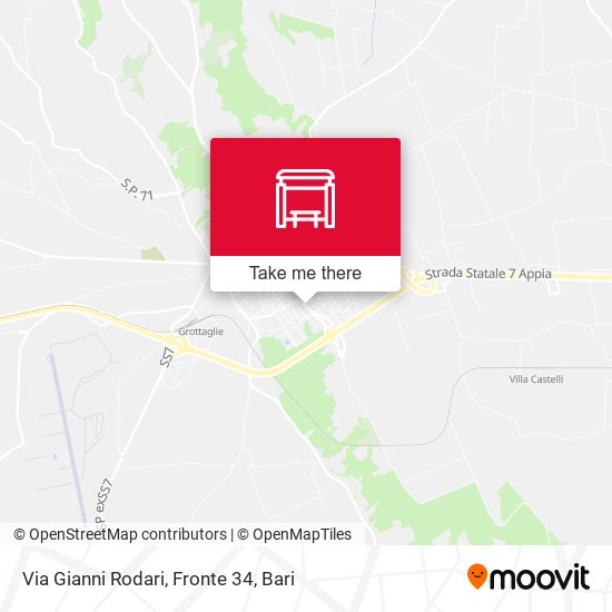 Via Gianni Rodari, Fronte 34 map