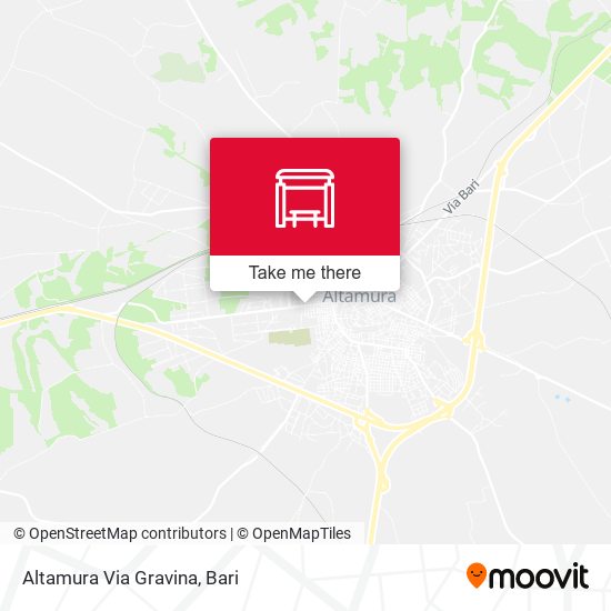 Altamura Via Gravina map