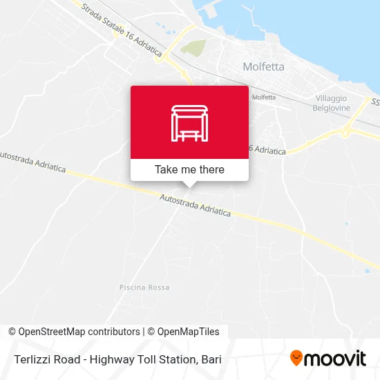 Terlizzi Road - Highway Toll Station map