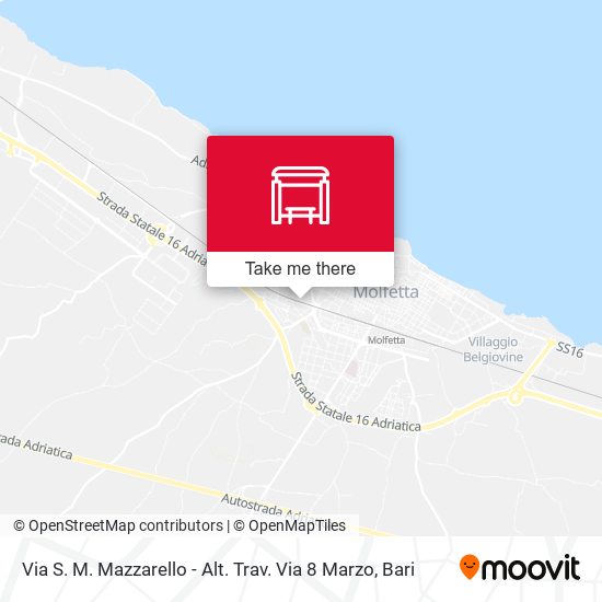 Via S. M. Mazzarello - Alt. Trav. Via 8 Marzo map