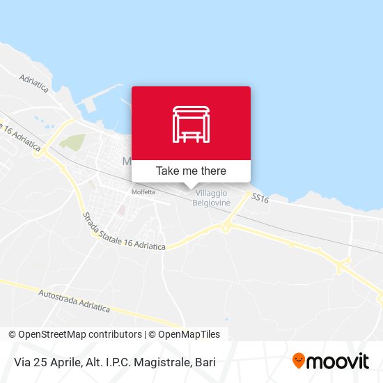 Via 25 Aprile, Alt. I.P.C. Magistrale map