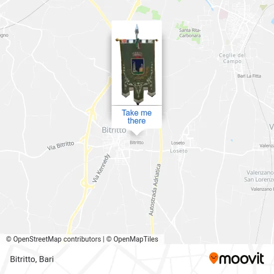 Bitritto map