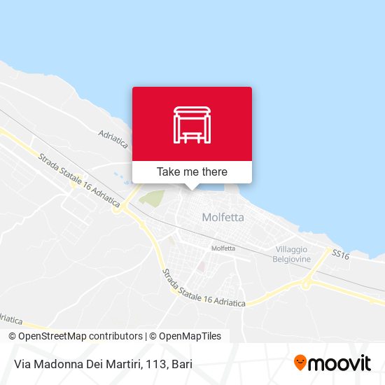 Via Madonna Dei Martiri, 113 map