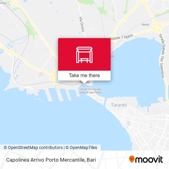 Capolinea Arrivo Porto Mercantile map