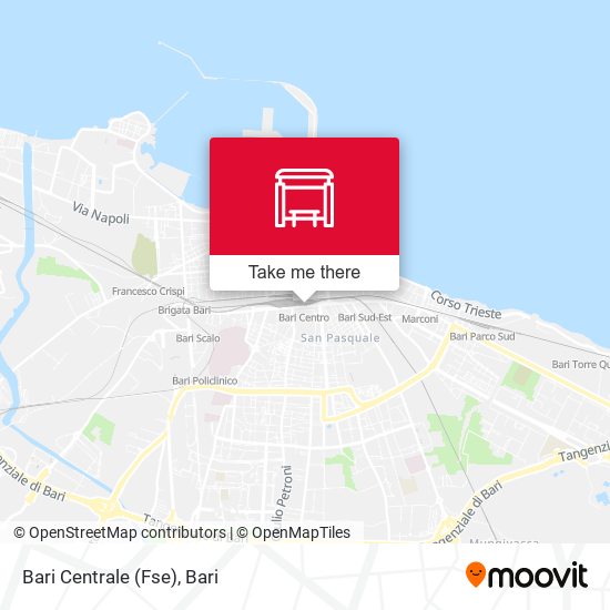 Bari Centrale (Fse) map