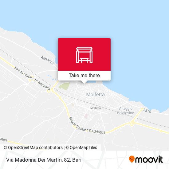 Via Madonna Dei Martiri, 82 map