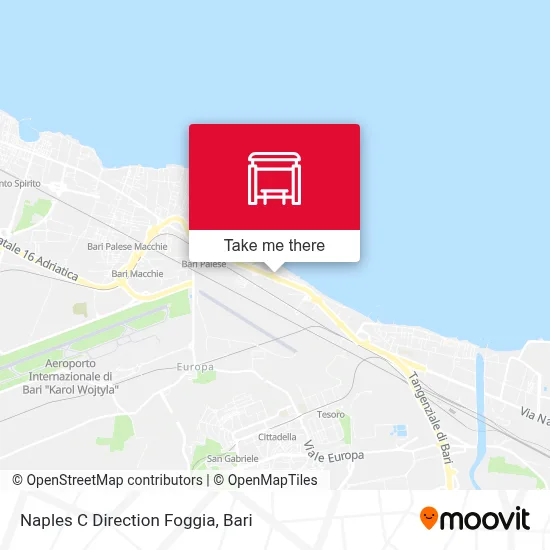 Naples C Direction Foggia map